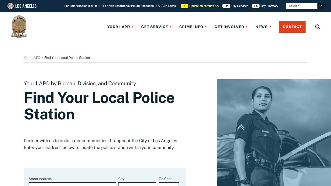 Find Your Local Police Station - LAPD Online